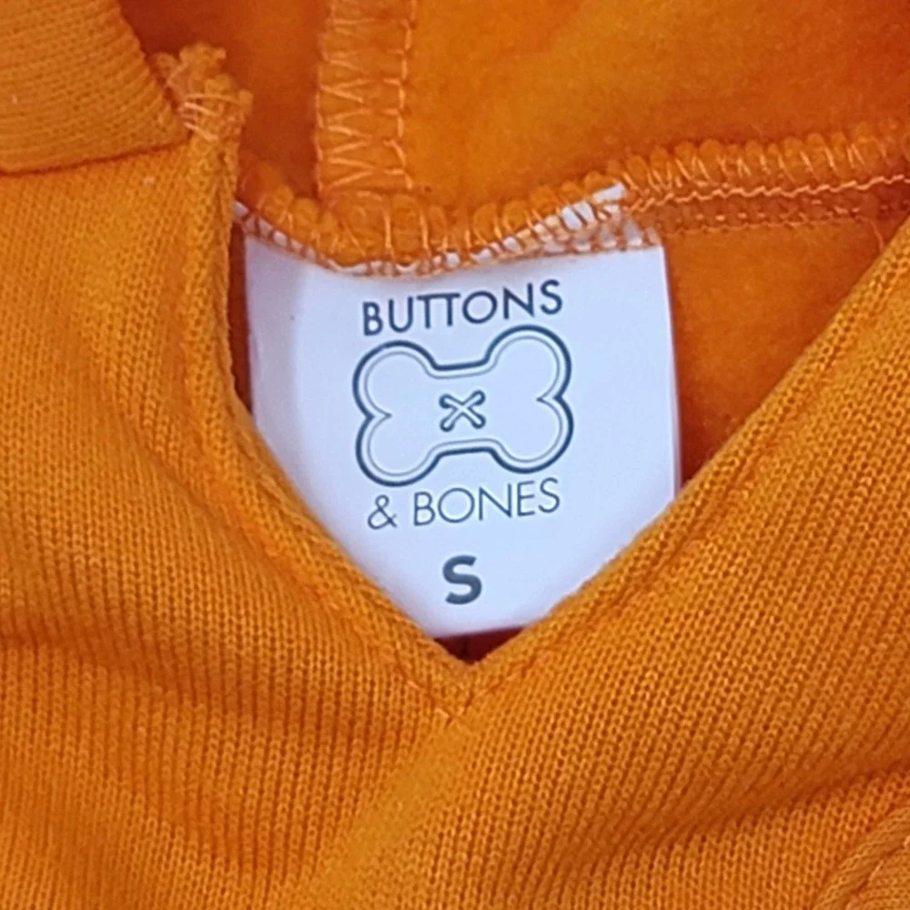 Buttons & Bones‎ Celebrations Halloween Dog Costume Jacket Orange Pumpkin Small